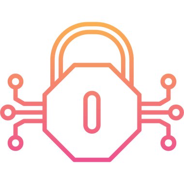 ikon vektör illüstrasyonunu kilitle