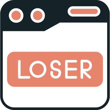 negatif iletinin vektör düz tasarım simgesi