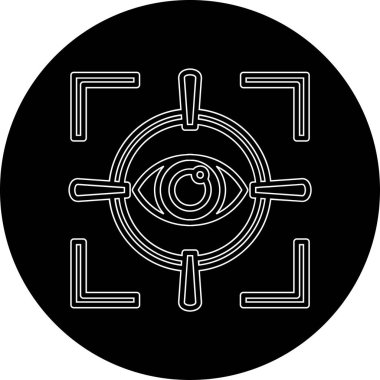 Göz simgesi, vektör illüstrasyonu