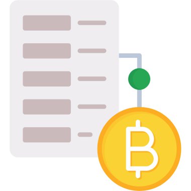 Bitcoin kripto para değişim simgesi Doldurulmuş dış hat biçimi