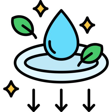 ikon vektör illüstrasyonunu bırak