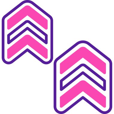 iki renk vektör simgesi