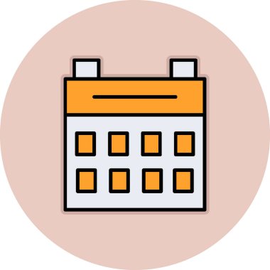 Otelde. Web simgesi basit illüstrasyon