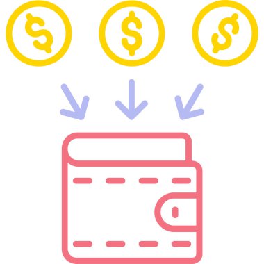 bankacılık simgesi vektör illüstrasyonu