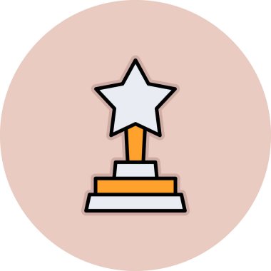 Kupa. Web simgesi basit illüstrasyon