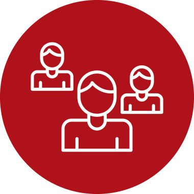 İnsan simgesinin vektör illüstrasyonu