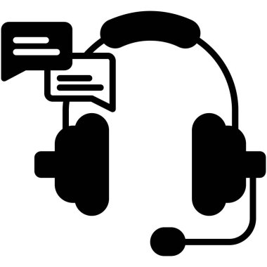 Çağrı merkezi ikon vektör illüstrasyonu