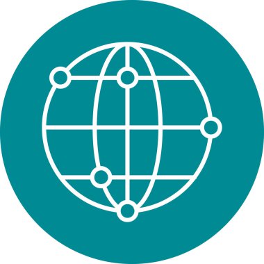 Kolayca düzenleyebilen veya düzenleyebilen genel bağlantı vektörü simgesi