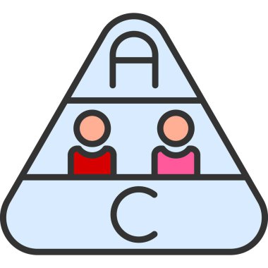 Bir grup insanın vektör çizimi