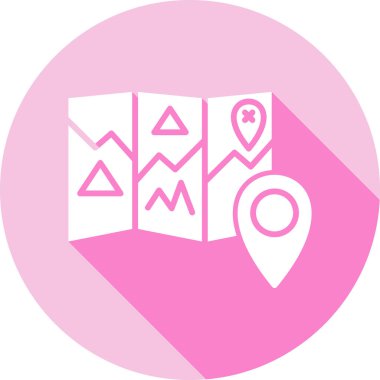 konum. Web simgesi basit illüstrasyon