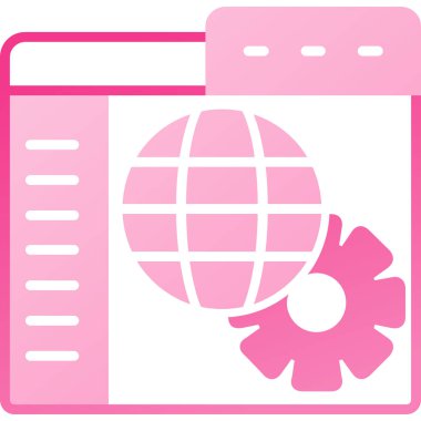 Tarayıcı internet tarayıcı simgesi ana hat biçiminde