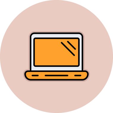 Bilgisayar. Web simgesi basit illüstrasyon