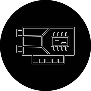 vektör usb sürücü simgesi