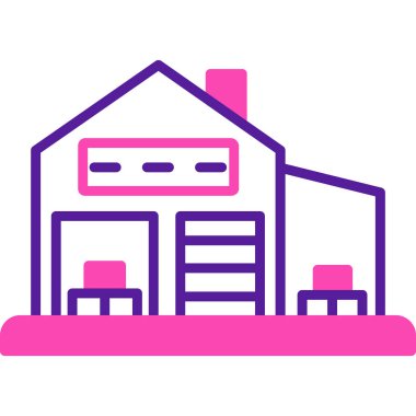 Ev. Web simgesi basit illüstrasyon