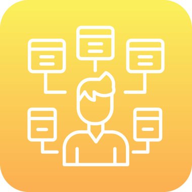 ağ paylaşım simgesi çizimi