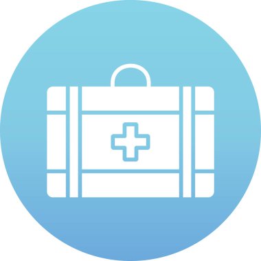 vektör ilk yardım kutusu simgesi