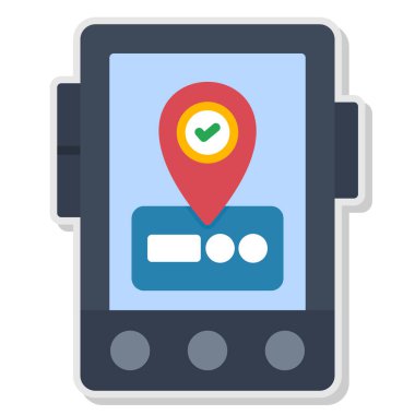 Harita konumu vektör simgesi