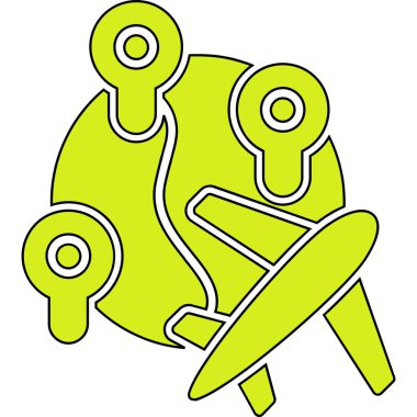 el ele tutuşan dron simgesi