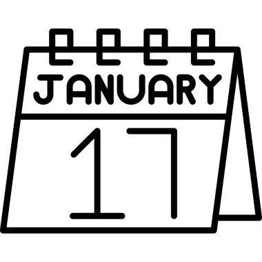 Takvim simgesi tasarımı, vektör illüstrasyonu