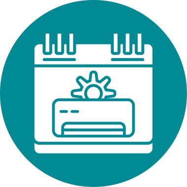 Takvim. Web simgesi basit illüstrasyon