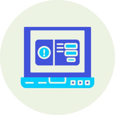 Bilgisayar. Web simgesi basit illüstrasyon