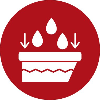 doğum günü pastası, basit simge, vektör illüstrasyonu