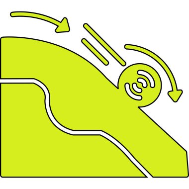 Yol simgesi, vektör illüstrasyonu