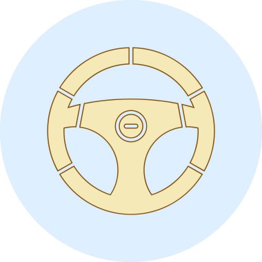 Direksiyon simgesi, vektör illüstrasyonu