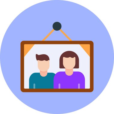 İnsanlar. Web simgesi basit illüstrasyon