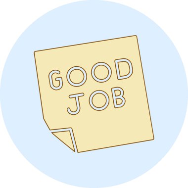 Moda tasarımında iyi iş simgesi