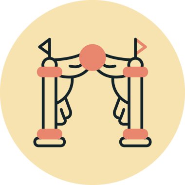 egzersiz ikonu modern vektör çizimi