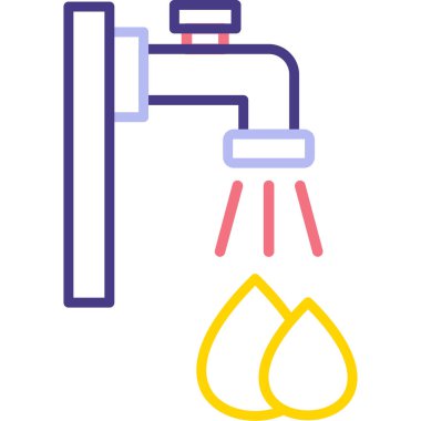 Musluk. Web simgesi basit illüstrasyon