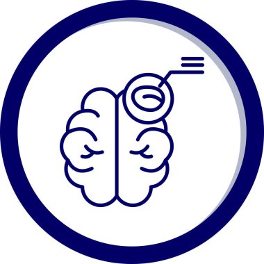 Bir fikrim var. Web simgesi basit illüstrasyon