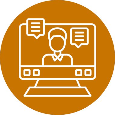 İş ve finans simgesinin vektör illüstrasyonu