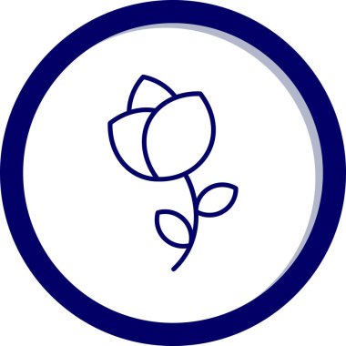 çiçek vektör illüstrasyon simgesi