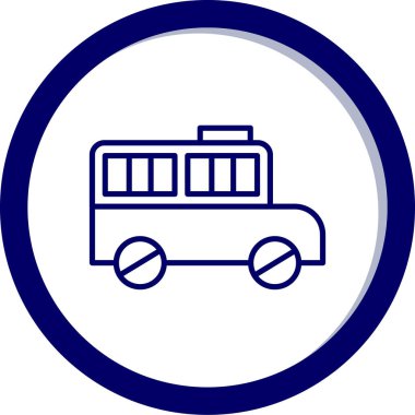 tren. Web simgesi basit illüstrasyon