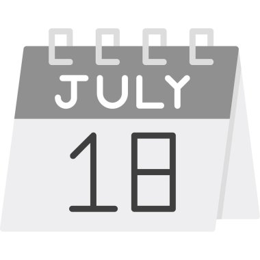 Takvim simgesi tasarımı, vektör illüstrasyonu