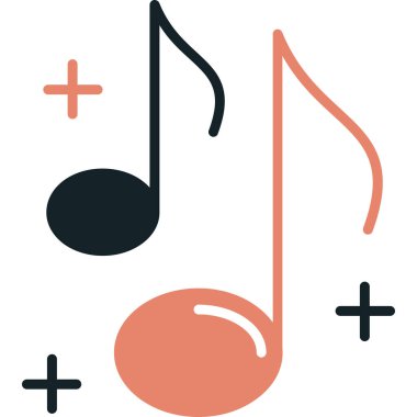 Müziğin vektör illüstrasyonu