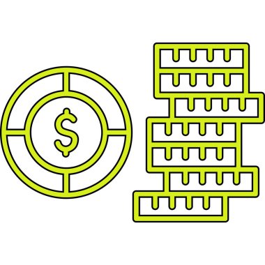 para dolar işareti simgesi, taslak biçimi