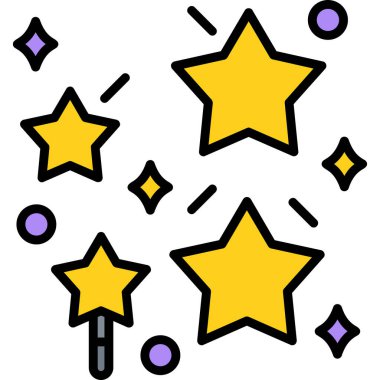 Yıldız. Web simgesi basit illüstrasyon