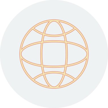 Küresel simge vektör illüstrasyonu