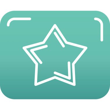 Bir yıldız simgesinin vektör illüstrasyonu