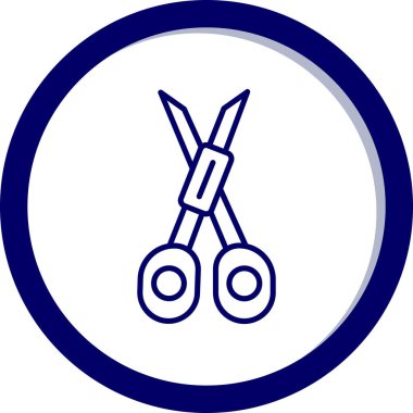 makas simgesinin vektör illüstrasyonu