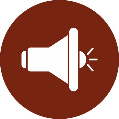 megafon basit simge vektör çizim