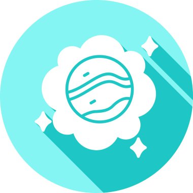 Moda tarzında izole edilmiş gezegen simgesi