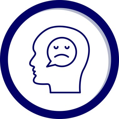 Üzücü bir simgenin vektör çizimi