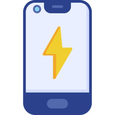 mobil simge, vektör illüstrasyonu basit tasarım