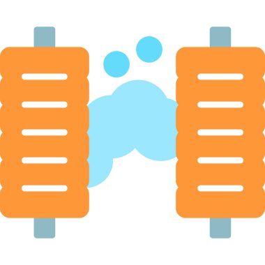 Klima ikonu vektör illüstrasyonu