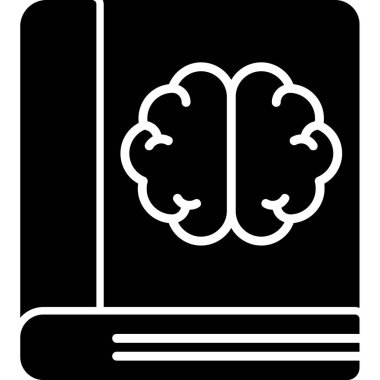 Beyin. Web simgesi basit illüstrasyon