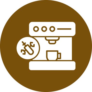 kahve makinesi simgesini, vektör çizim
